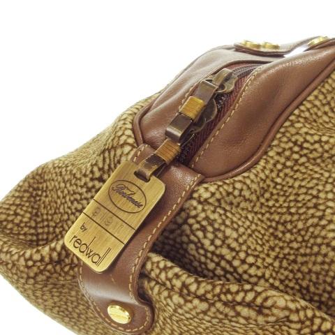 ボルボネーゼ BORBONESE PATENTED redwall ハンドバッグ ミニバッグ