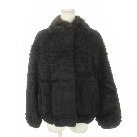 オズファー FUR Stiffany by OSFUR ムートンファー コート 毛皮 ハーフ 