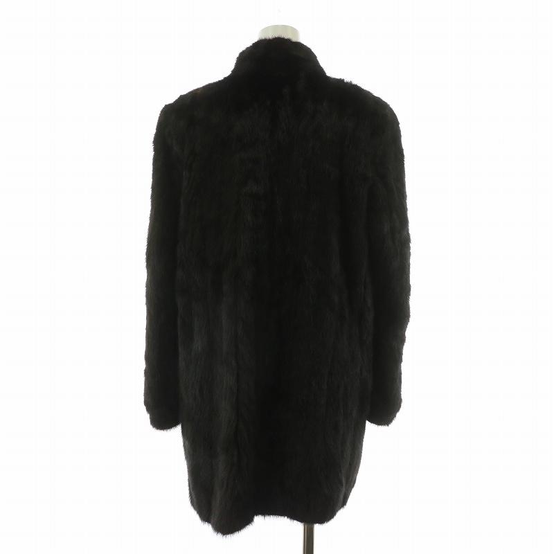 【中古】ファーコート ミンクファー アウター ロング 毛皮 11 ブラウン /NQ ■GY18 ■MT レディース ファーコート ミンクファー アウター ロング 毛皮 11 ブラウン /NQ