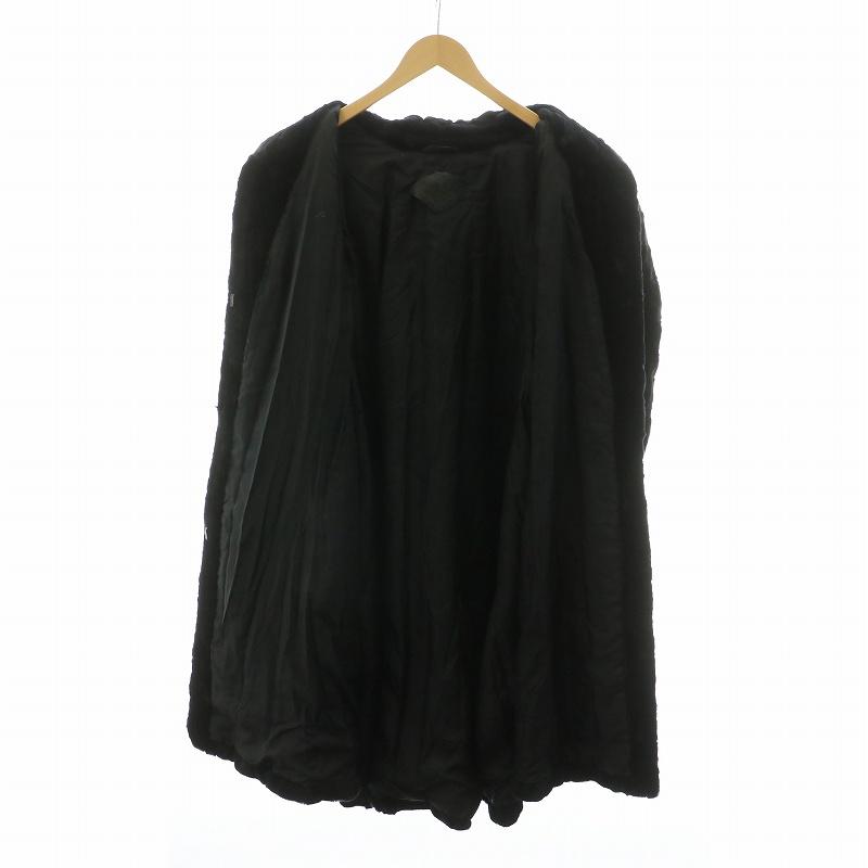 bb fashion シェアードミンクファー ロング コート 毛皮 アウター 黒