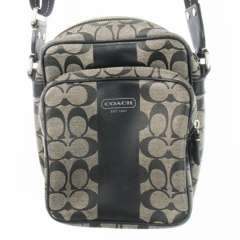 コーチ　レザーショルダーバッグ COACH コーチ シルバー ショルダーバッグ オールレザー F17489