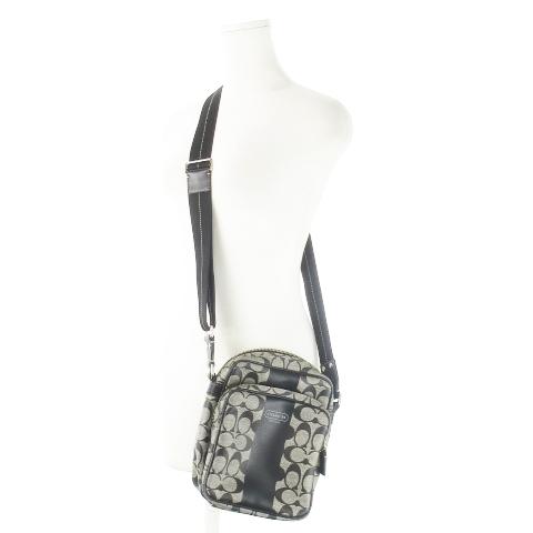 COACH（コーチ） ショルダーバッグ PVC レザー 革 シグネチャー ロゴ
