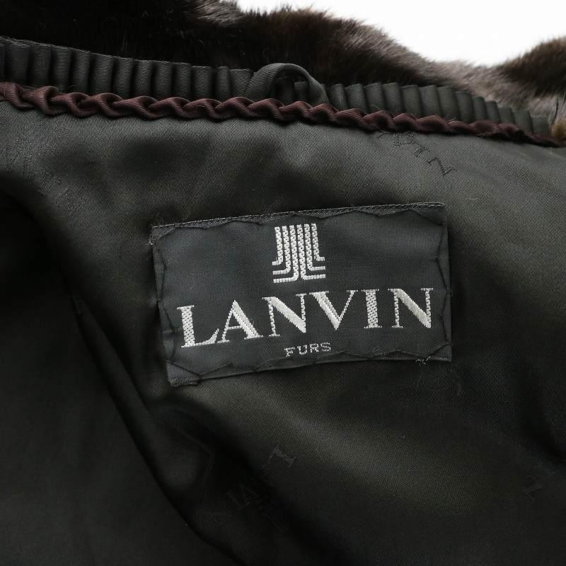 未使用品 ランバン LANVIN ブラックグラマ BLACKGLAMA ファーコート 