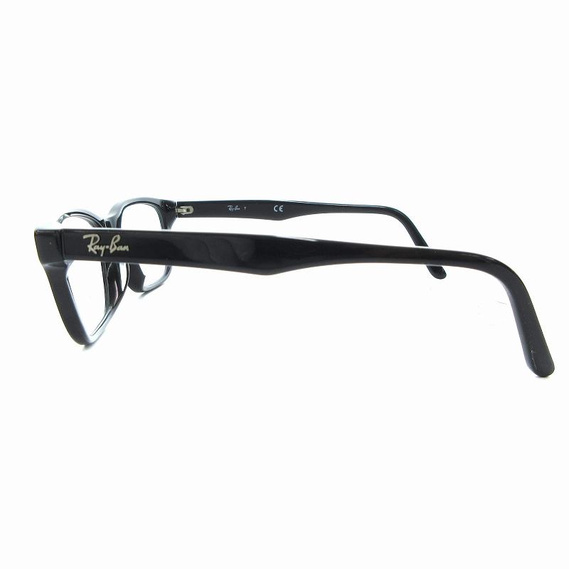 レイバン RAY BAN 眼鏡 ロゴ スクエア 度入り 53口18 145 黒 Ray-Ban - レイバン RAY BAN 眼鏡 ロゴ スクエア 度入り 53口18 145 黒