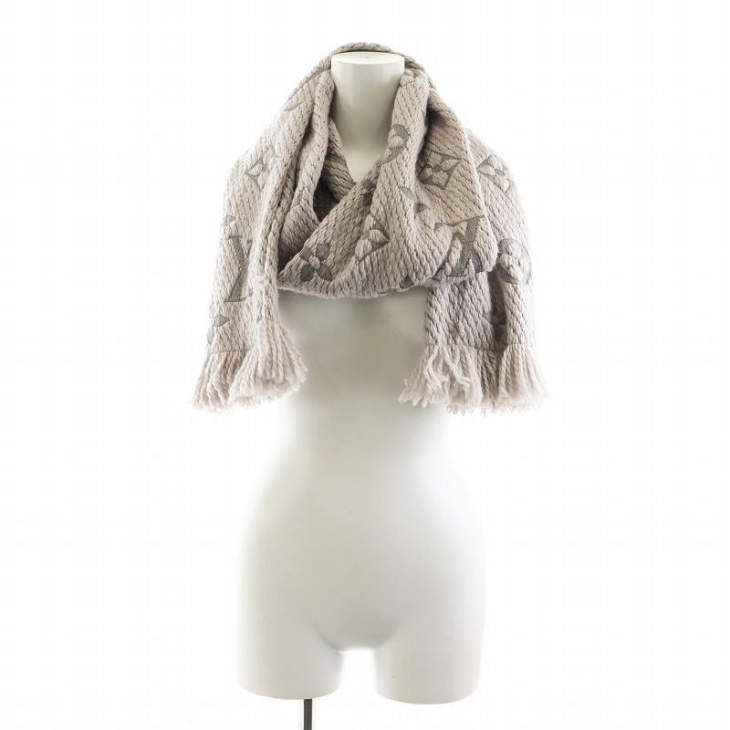 LOUIS VUITTON エシャルプ ロゴマニア マフラー M74742 楽天市場】LOUIS VUITTON M74742 エシャルプ・ロゴマニア マフラー ONE