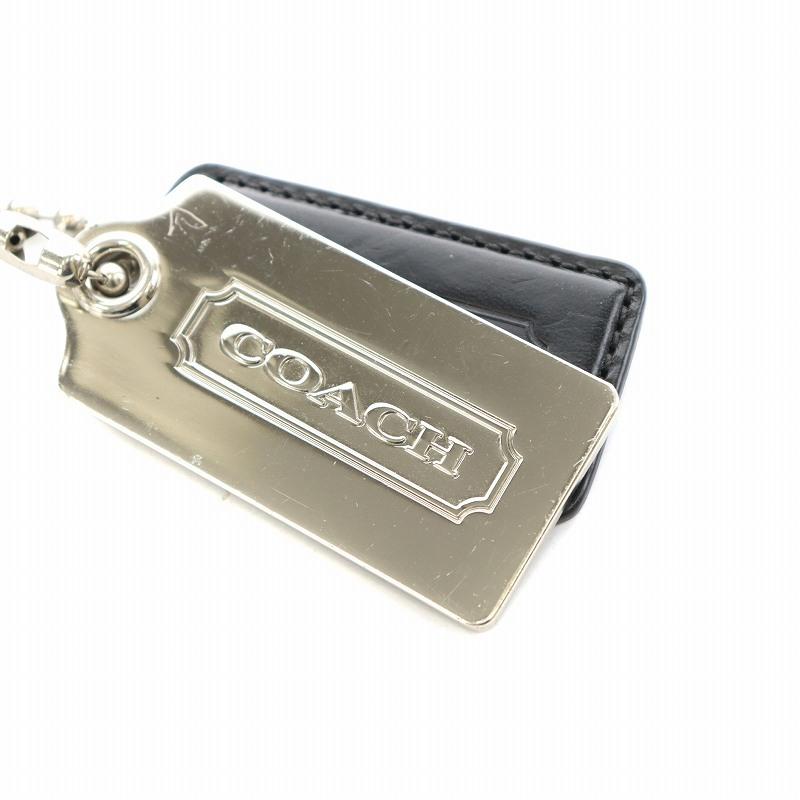 COACH（コーチ） トンプソン ボディバッグ ロゴ レザー 黒 ブラック