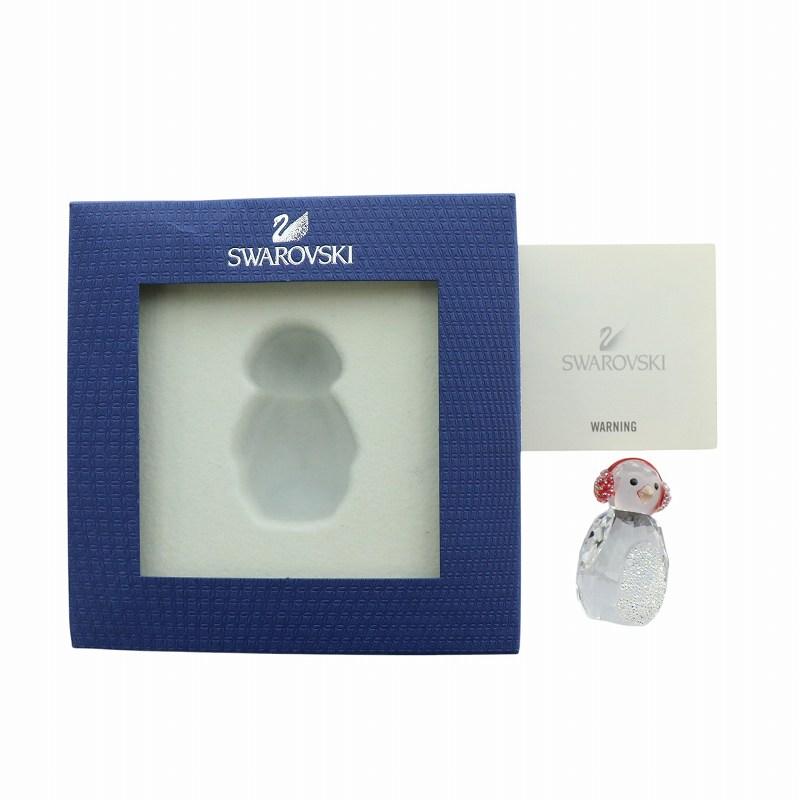 スワロフスキー ロッキングペンギン イヤーマフ クリスタル 置物