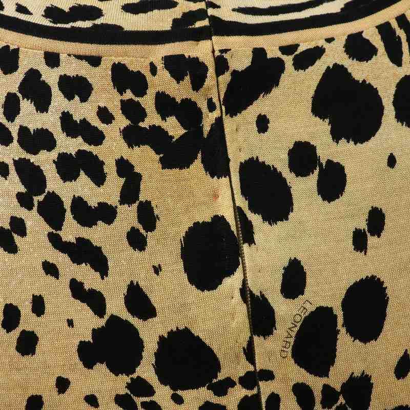 LEONARDレオパード柄 長袖ワンピース LEONARD（レオナール） ファッション FASHION ワンピース ロング 長袖