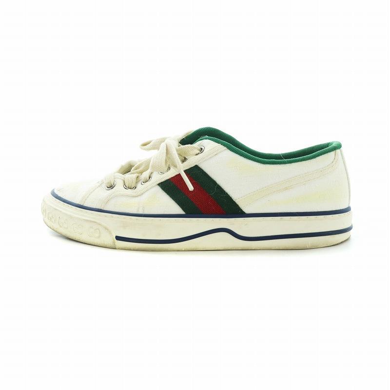 GUCCI（グッチ） テニススニーカー シューズ 靴 ロゴ キャンバス 