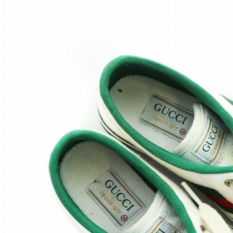 GUCCI（グッチ） テニススニーカー シューズ 靴 ロゴ キャンバス 