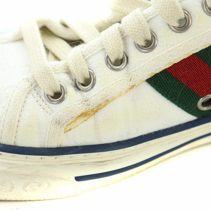 GUCCI（グッチ） テニススニーカー シューズ 靴 ロゴ キャンバス 