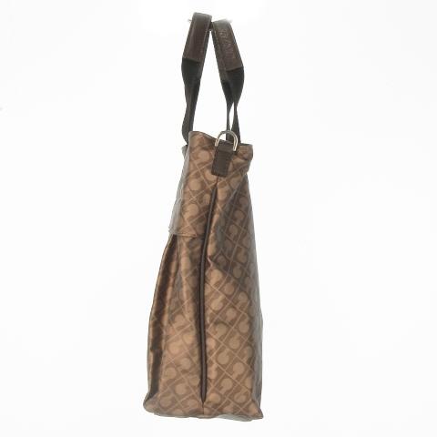 美品】ゲラルディーニショルダーバッグロゴ柄レザーナイロン斜め