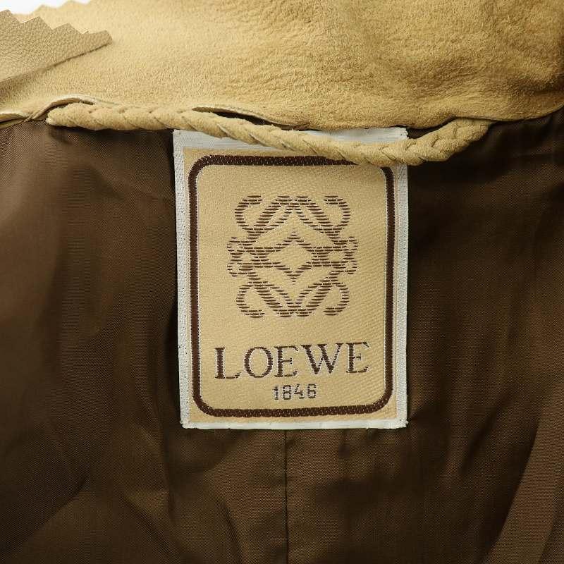 LOEWE（ロエベ） ヴィンテージ テーラード ジャケット スエード レザー 