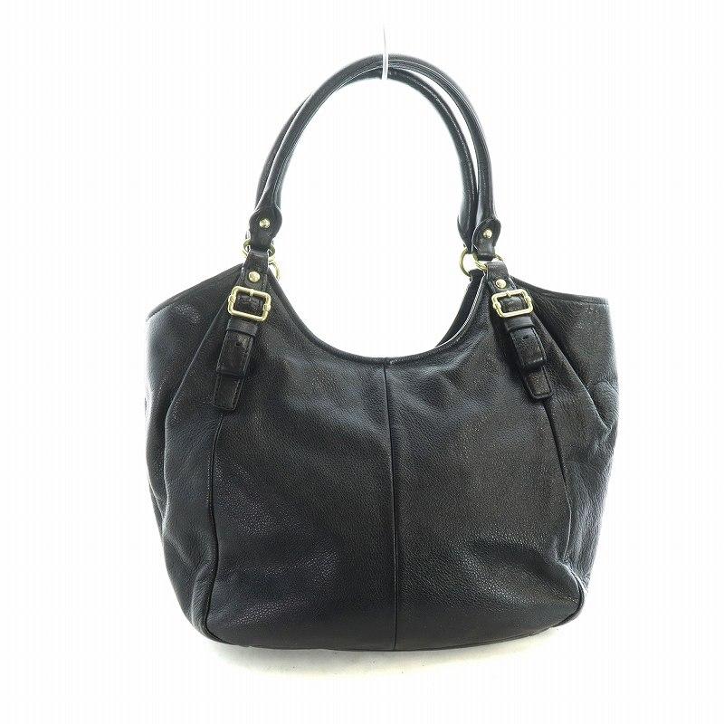 COACH（コーチ） マディソン ハンドバッグ トート レザー ロゴ 黒