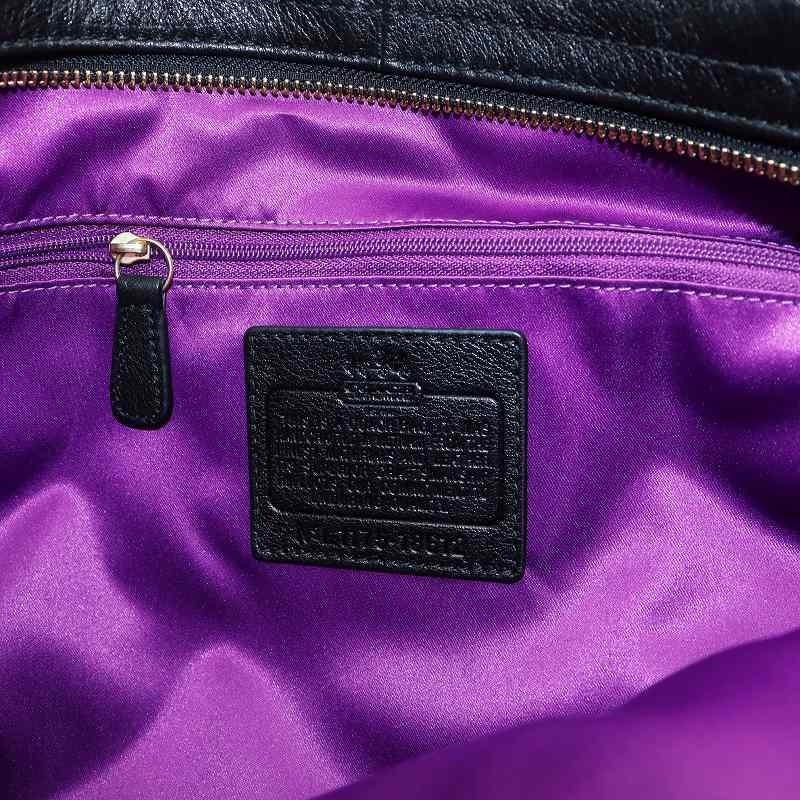 COACH（コーチ） マディソン ハンドバッグ トート レザー ロゴ 黒
