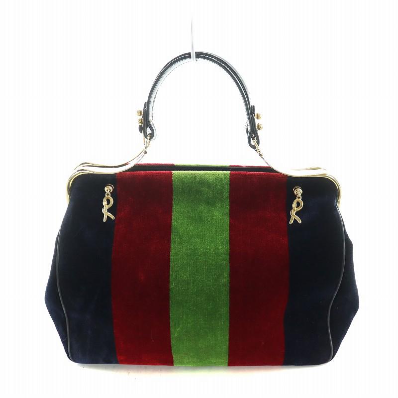 ロベルタディカメリーノ【極美品】バゴンギ調 マルチカラー ハンドバッグ ロベルタディカメリーノ Roberta di Camerino バゴンギ ハンドバッグ