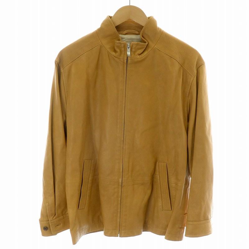 美品　アクアスキュータム　レザージャケット　ラムレザー　ラムスキン　本革　M　黒 アクアスキュータム AQUASCUTUM レザージャケット アウター ブルゾン