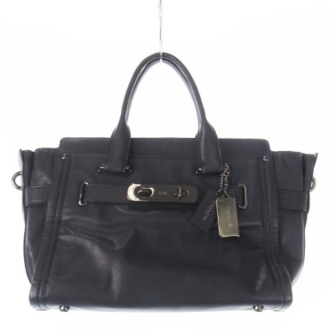 レディース 美品COACH コーチショルダーバック ターンロック 