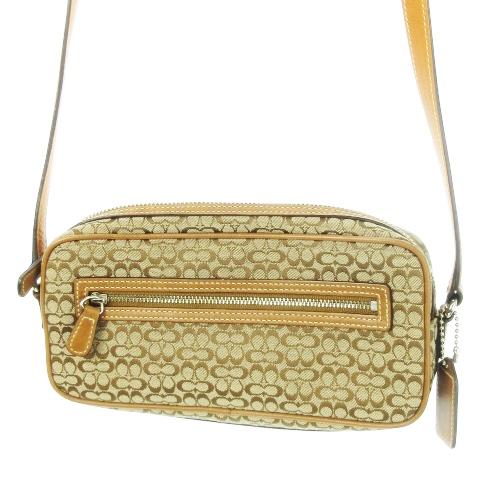 コーチ COACH シグネチャー ハンドバッグ ポーチ マルチケース 肩掛け  