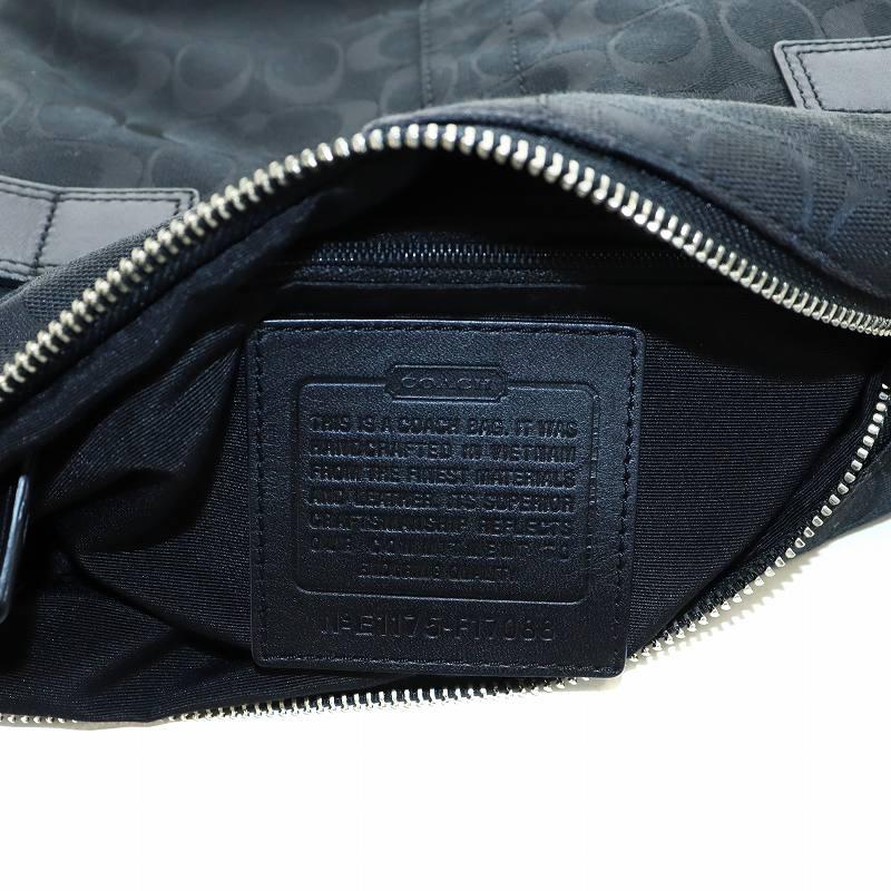 COACH（コーチ） ショルダーバッグ 斜め掛け キャンバス レザー ロゴ