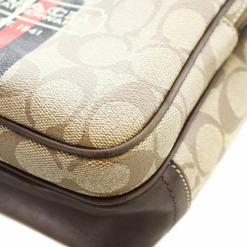 COACH（コーチ） ショルダーバッグ 斜め掛け PVC レザー シグネチャー 