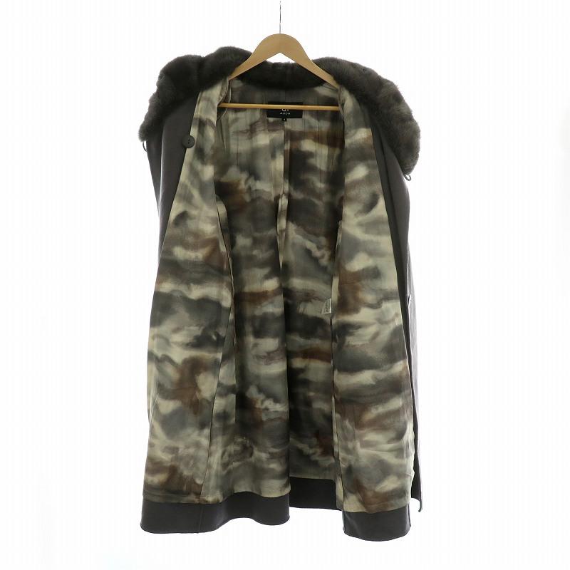 AUCH アウチ ファーコート ロング ショールカラー ミンクファー 毛皮