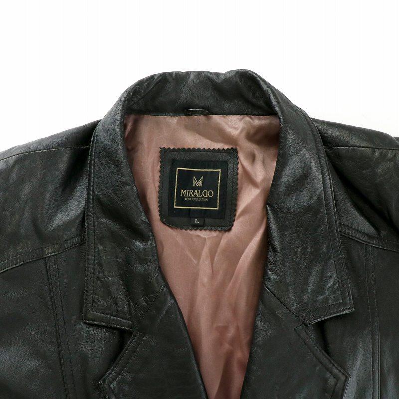 ミラルゴ MIRALGO レザージャケット テーラードジャケット アウター 羊