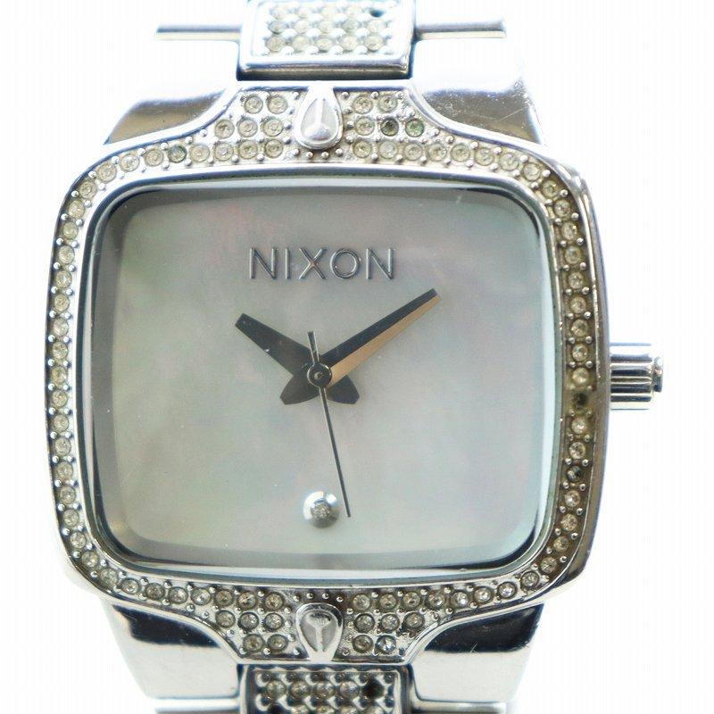 ニクソン NIXON 腕時計 ウォッチ クォーツ シェル文字盤 石付き 