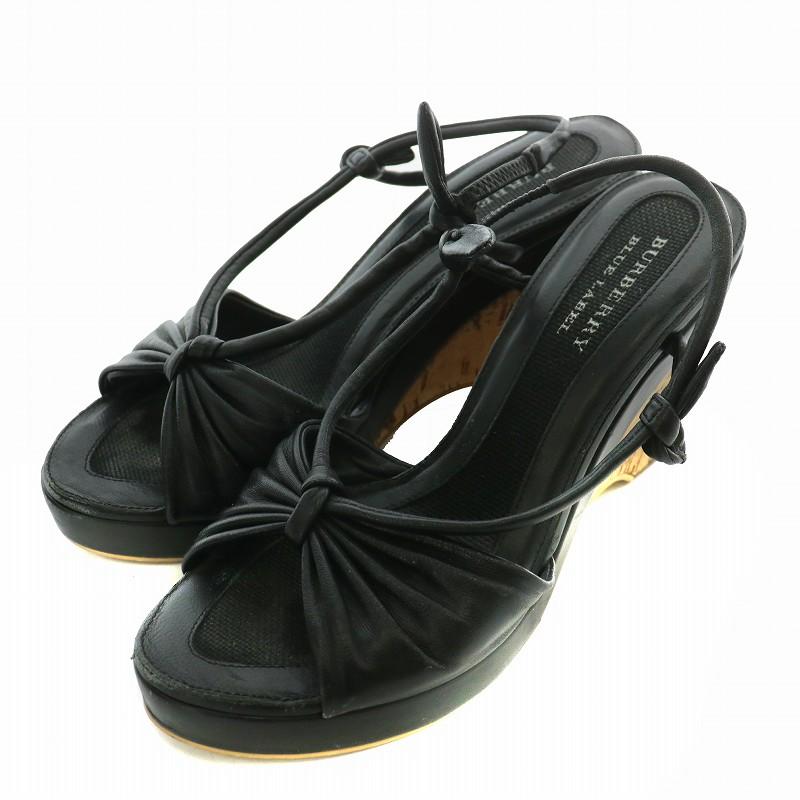 BURBERRY BLUE LABEL バーバリーブルーレーベル サンダル レザー