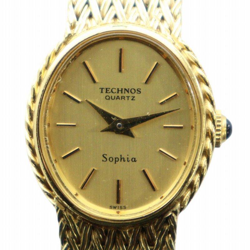 テクノス TECHNOS ソフィア Sophia 腕時計 ウォッチ クォーツ ロゴ