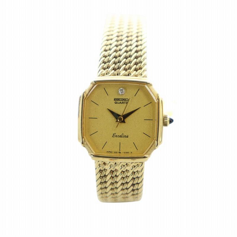 セイコー SEIKO エクセリーヌ Exceline 腕時計 ウォッチ クォーツ ロゴ  