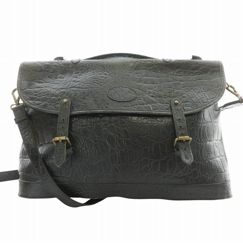 マルベリー Mulberry 2WAY ショルダーバッグ ハンドバッグ クロコ型 