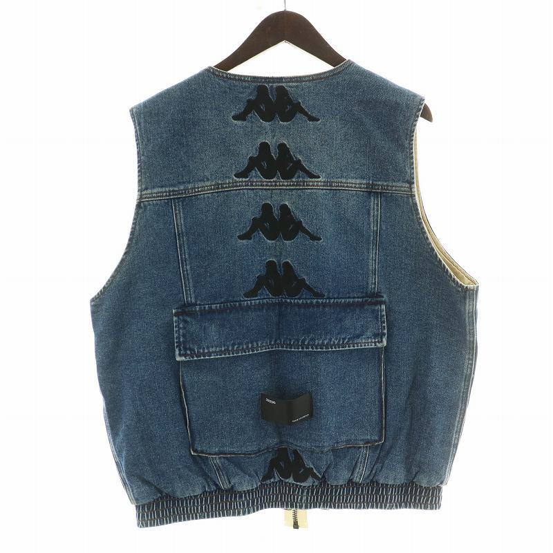 未使用品 カッパ kappa デニムベスト フィッシングベスト マルチ 