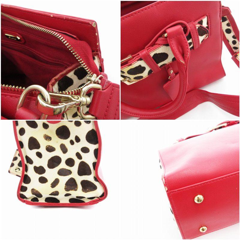 DIANA（ダイアナ） ショルダーバッグ ハンドバッグ 2WAY ダルメシアン