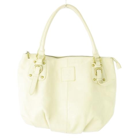 ジュンココシノ JUNKO KOSHINO ハンドバッグ レザー 革 シボ革 型押し 
