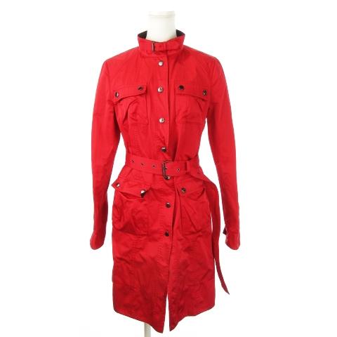 ダナキャランニューヨーク DKNY ロングジャケット スタンドカラー 薄手