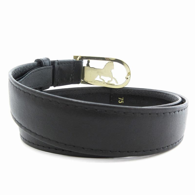CELINE（セリーヌ） ベルト レザー 革 ホースキャリッジ 馬車バックル