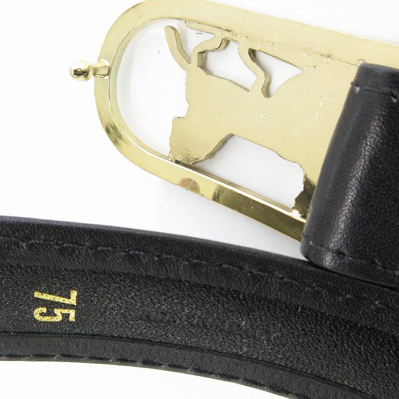 CELINE（セリーヌ） ベルト レザー 革 ホースキャリッジ 馬車バックル