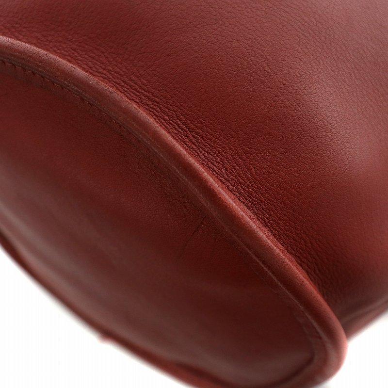 COACH オールドコーチ レザーショルダーバッグ ブリーフケース 赤茶 USA製 COACH オールド コーチ レザー ブリーフケース 赤茶☆5266