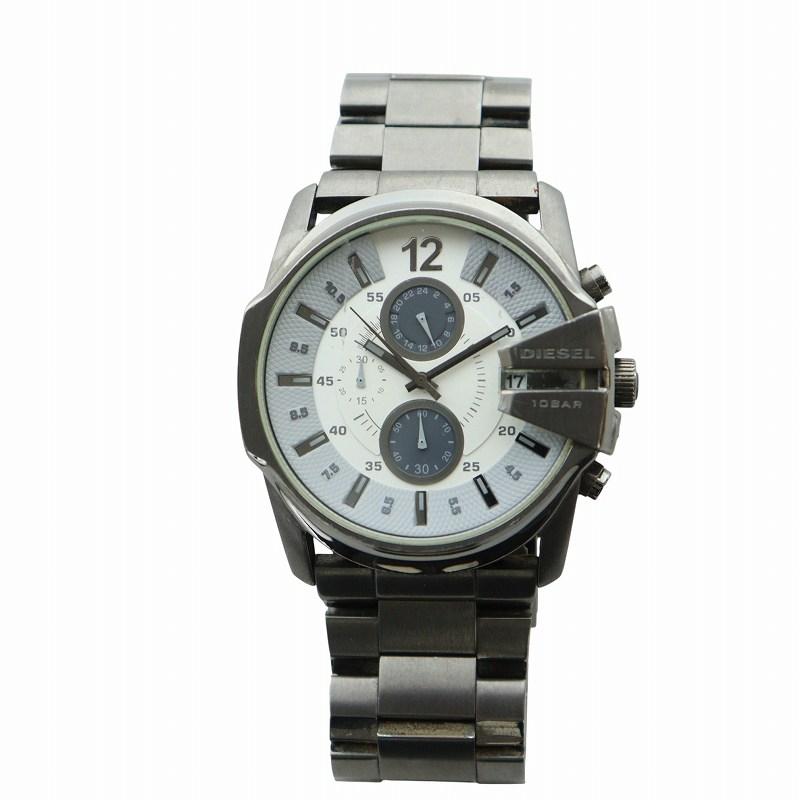 DIESEL ディーゼル 腕時計 ウォッチ クォーツ クロノグラフ シルバー  