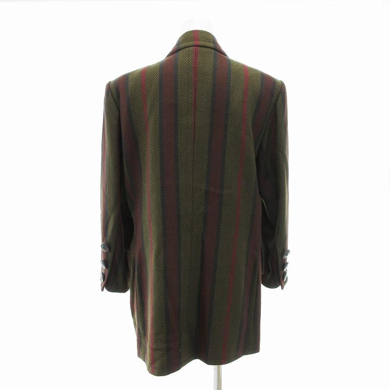 Yves Saint Laurent 緑色 ダブルブレストジャケット M Yves Saint Laurent 緑色 ダブルブレストジャケット M SAINT LAURENT