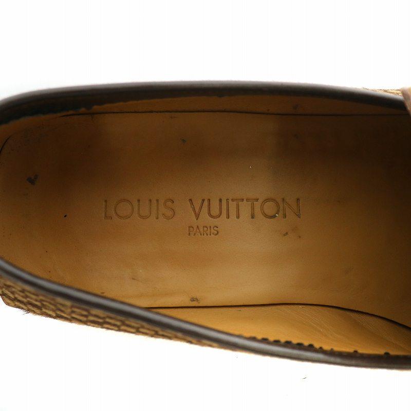LOUIS VUITTON（ルイ・ヴィトン） ダミエ ローファー ハラコ レザー