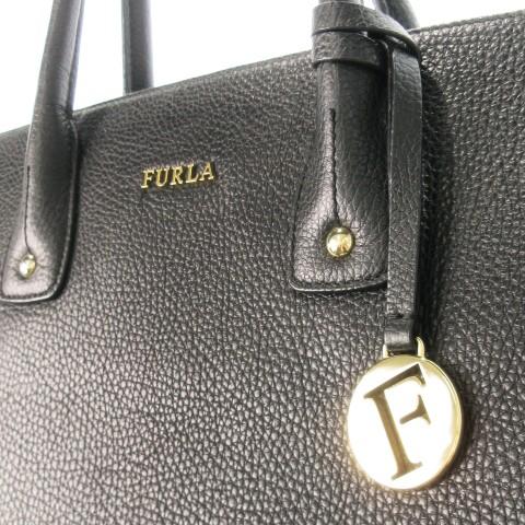 FURLA（フルラ） トートバッグ ハンドバッグ レザー 革 シボ革 ロゴ