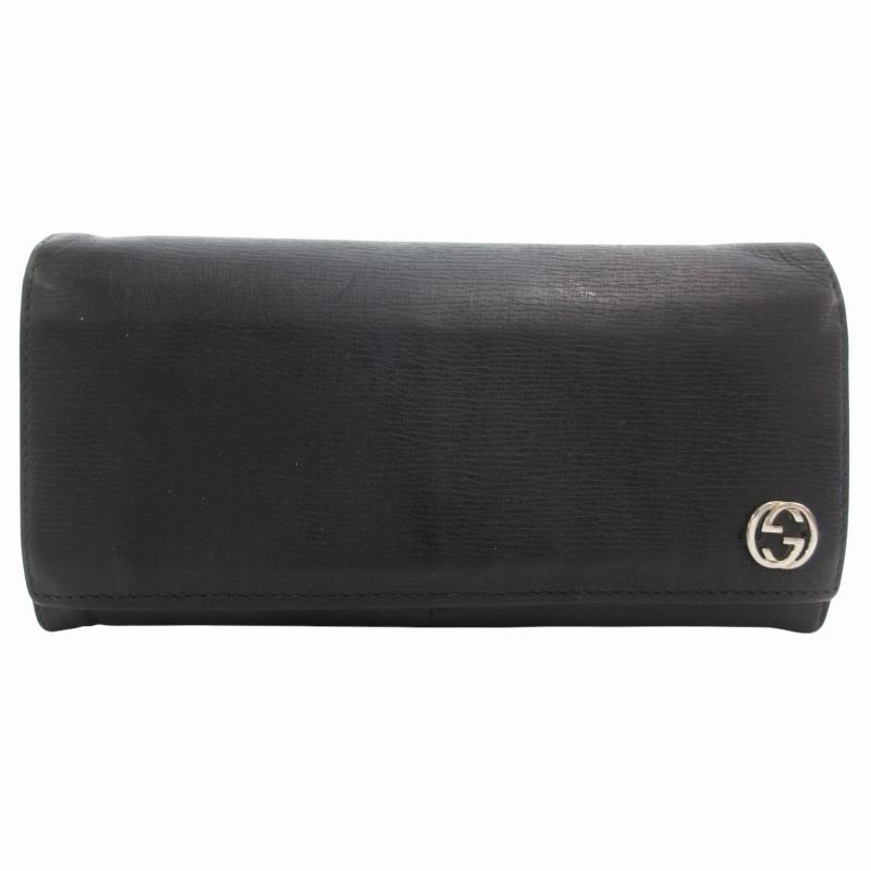 グッチ インターロッキングG グッチシマ 二つ折長財布 GGダーク Y03923 グッチ インターロッキングG グッチシマ 二つ折長財布 GGダーク Y03923
