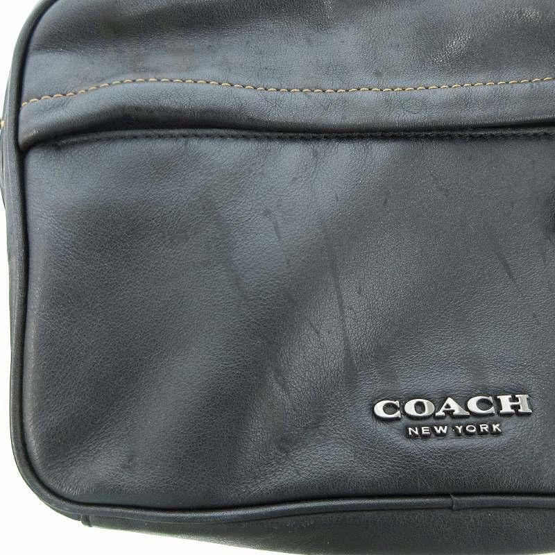 コーチ COACH ボディバッグ 肩掛け ショルダーバッグ COACH（コーチ） ショルダーバッグ クロスボディ ロゴ レザー 黒