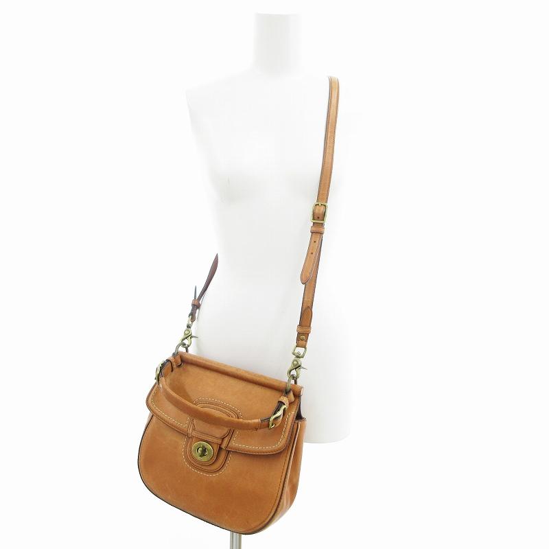 COACH コーチ ハンドバッグ ショルダー 2WAY レザー 茶 ブラウン