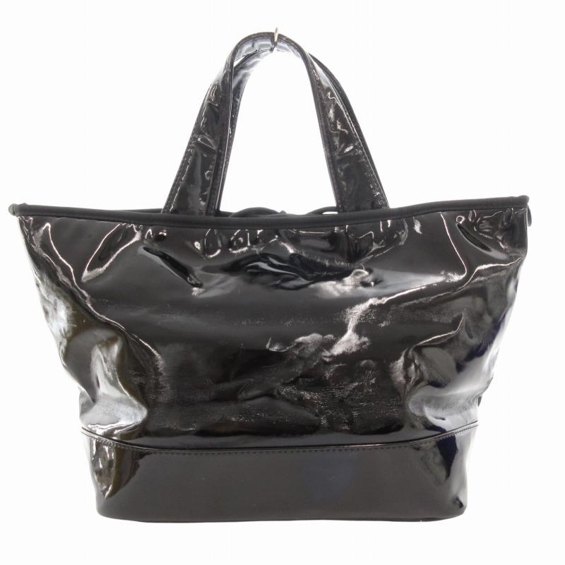 に*な様 ポーターガール☆吉田カバン エナメルトートバッグ 新品未使用 ブラック PORTER ポーター ガール GIRL ハンドバッグ トート リボン ロゴ