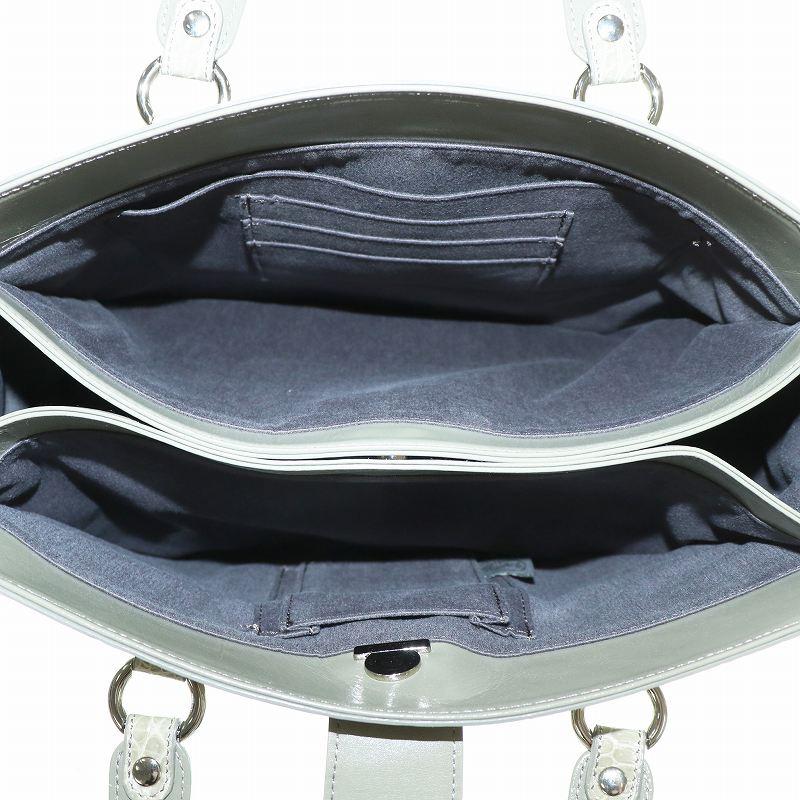 【中古】サンポー sanpo JRA ハンドバッグ クロコダイル レザー マグネット シルバー金具 緑 グリーン サンポー sanpo JRA ハンドバッグ クロコダイル レザー マグネット