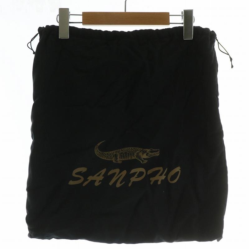 サンポー sanpo JRA ハンドバッグ シャイニークロコ ワニ革 レザー