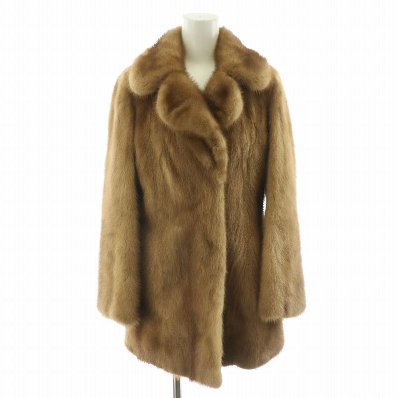 サリーローズ Sally Rose ファーコート 毛皮コート ミンク ハーフ 11 L